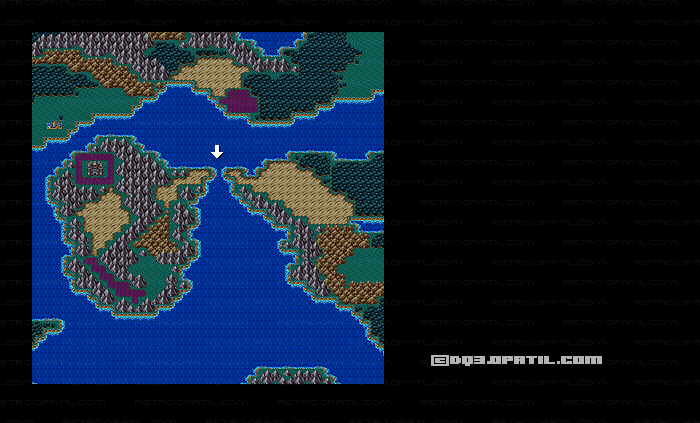 DRAGON QUEST 3 ／ドラゴンクエスト 3 攻略：リムルダール西の岬 マップ画像